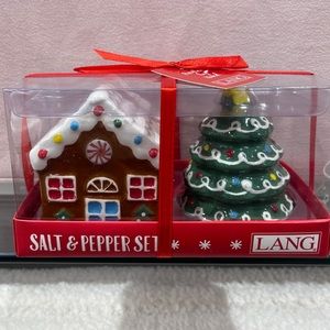 Christmas Gingerbread House & Christmas Tree Salt & Pepper Shakers NWT